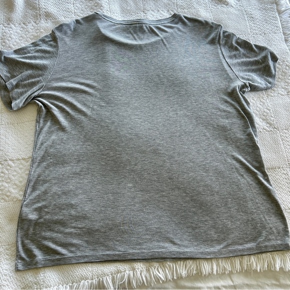 & Other Stories Short Sleeve Tee Gray Relaxed Fit Silky Lyocell size US 12 - Picture 11 of 14